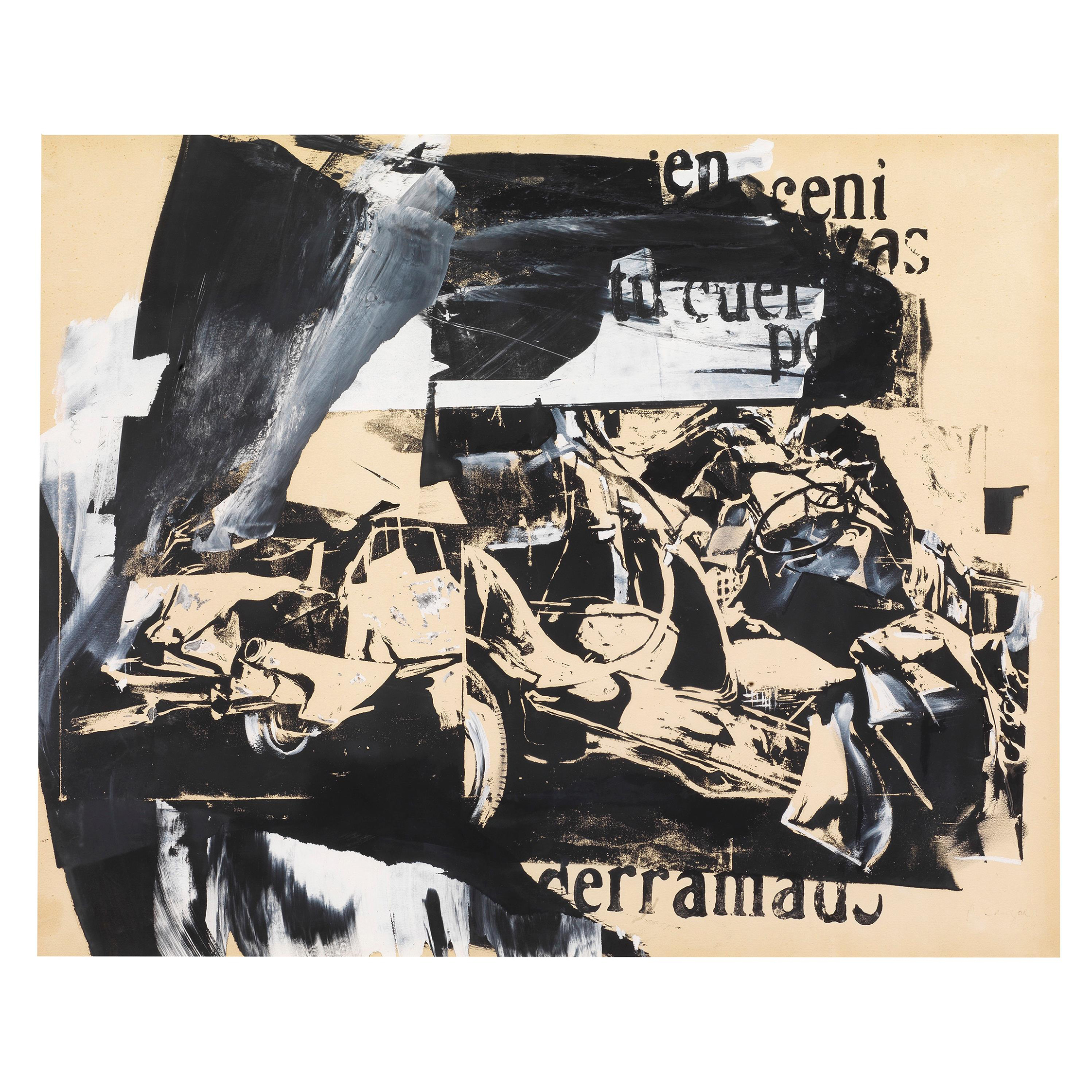 Rafael Canogar: En cenizas tu cuerpo derramado